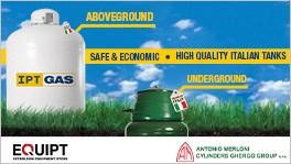 Available at EQUIPT: Aboveground and Underground Antonio Merloni Gas Tanks