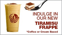 The New Tiramisu Frappe Now Available at Latte Art Drive-Thru at IPT Stations